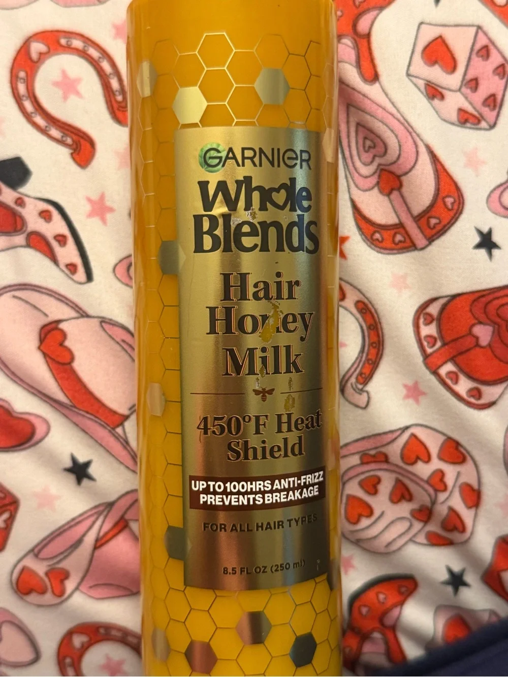Garnier Whole Blends Repairing Hair Spray, Honey Milk 450°F Heat Shield All hair